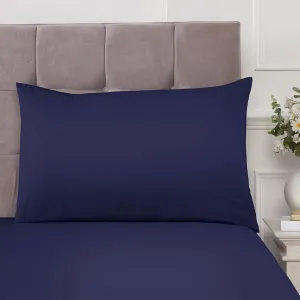 100% Cotton 180TC Navy Housewife Pillowcase Pair