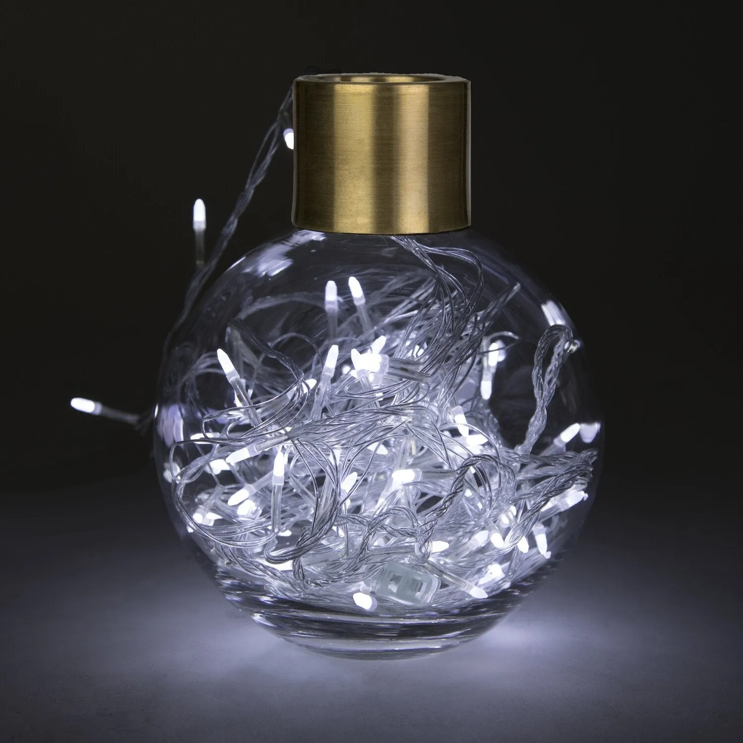 100 LED String Light with Connector - White