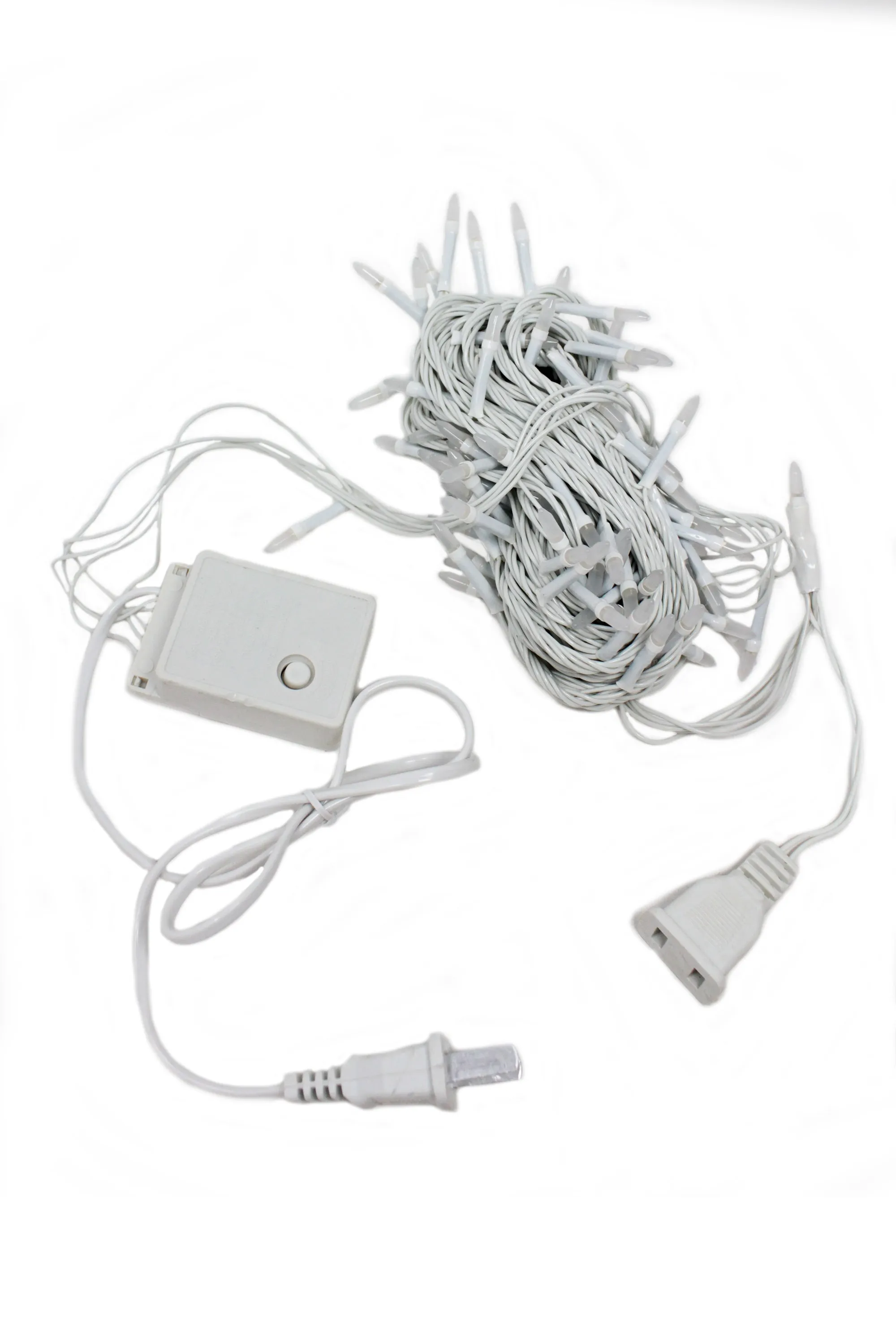 100 LED String Light with Connector - White
