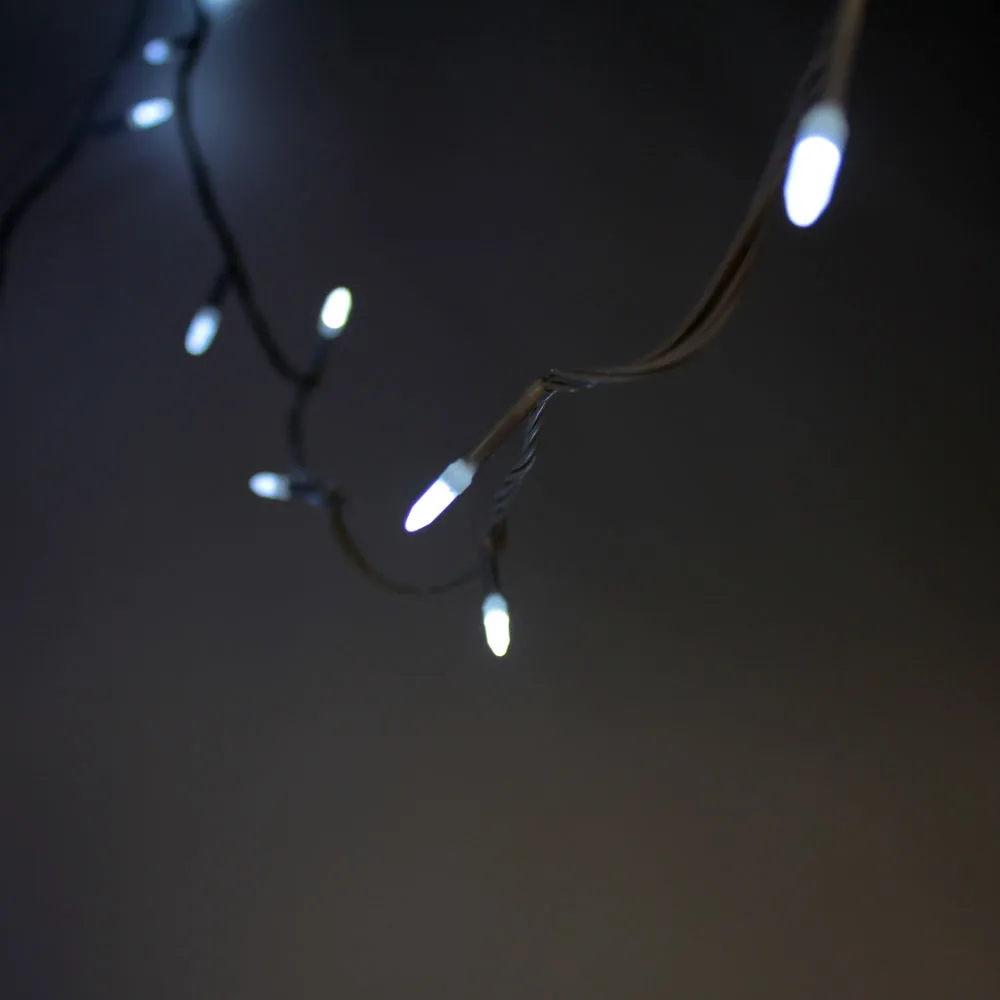 100 LED String Light with Connector - White