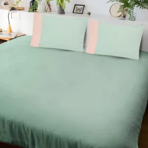 10Club King Size BedSheet Set (270 TC, 106 X 106 Inch) | 3 Piece Bedding(1 Bedsheet, 2 Pillow cover) | 100% Cotton | Shrinkage and Fade Resistant | Easy Care| Pista