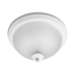 13 in. Flush Mount LED Ceiling Light Fixture, Matte White