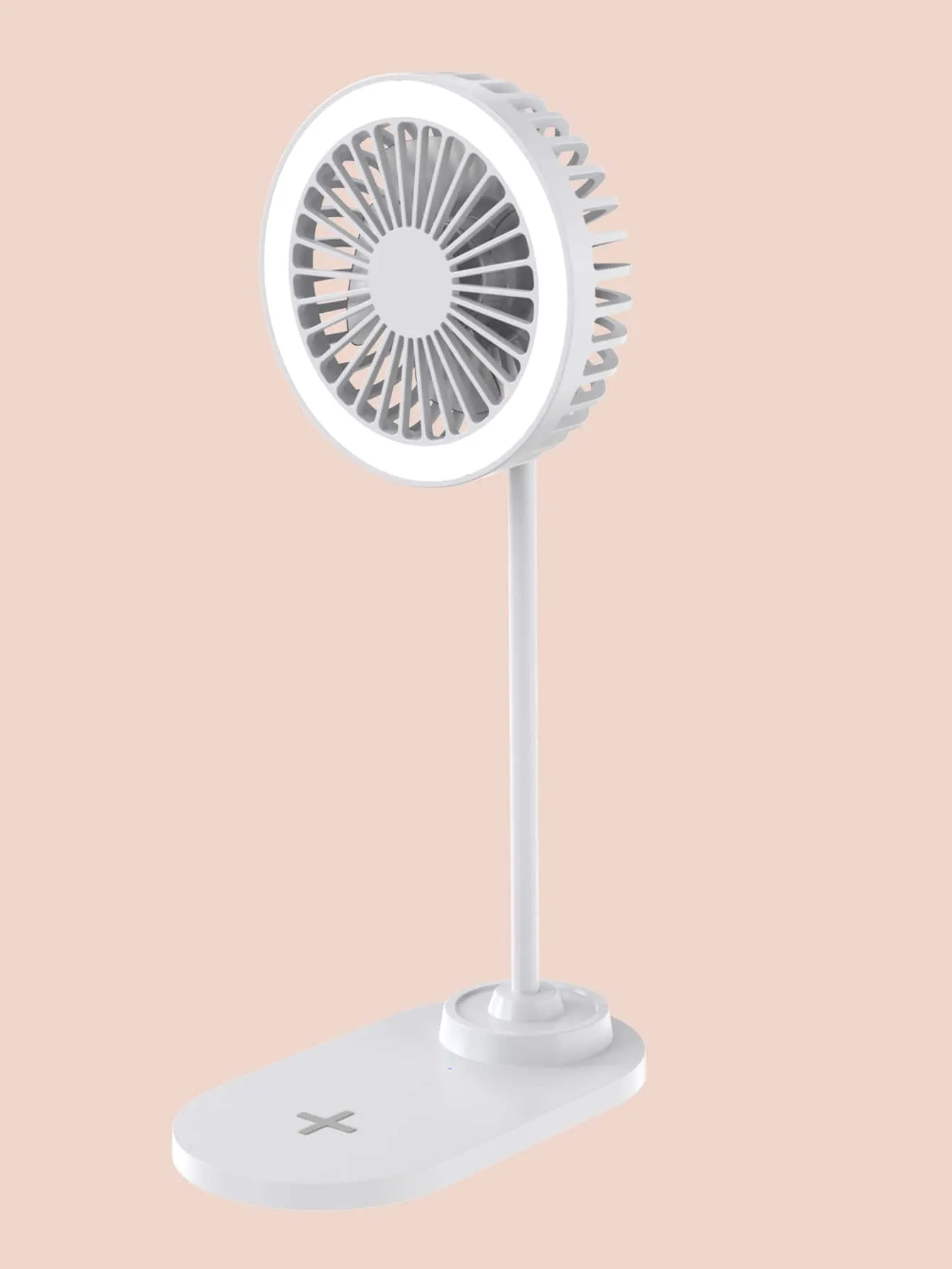 15W Desk Wireless Charger With Lamp & Fan