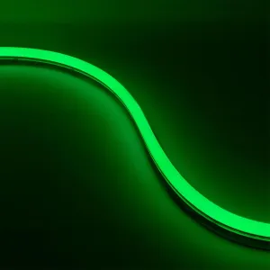 16ft Neon Blaze Flexible LED Lighting, Green, 24V, Side Bending