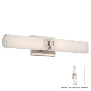 2 Lights 25 in.LED Bath Bar Polished Nickel finish
