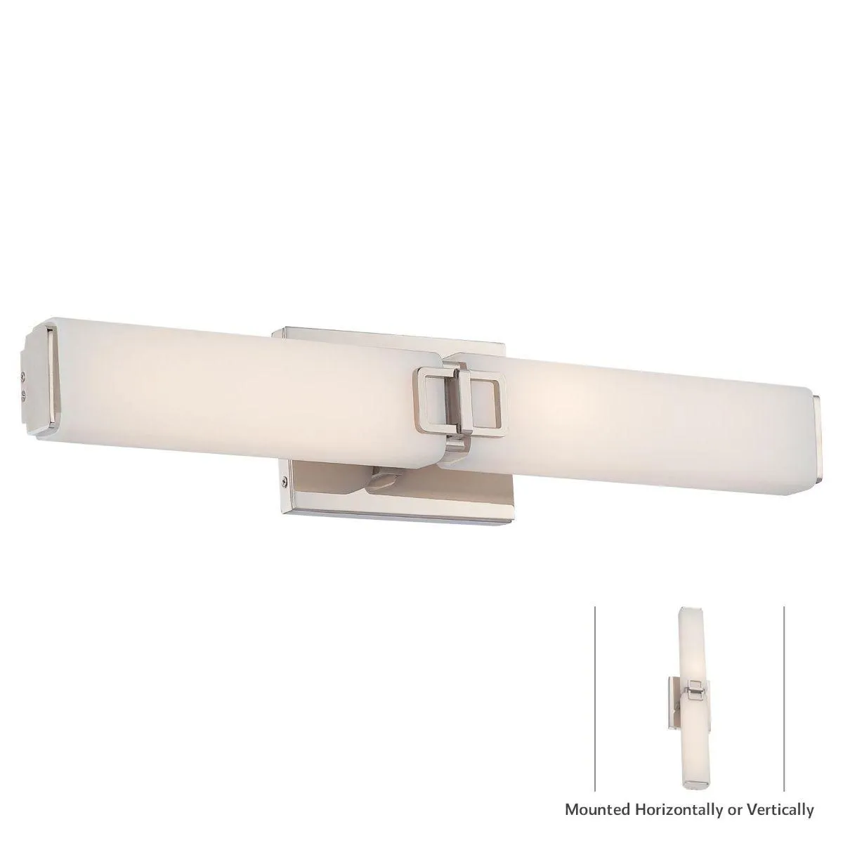 2 Lights 25 in.LED Bath Bar Polished Nickel finish