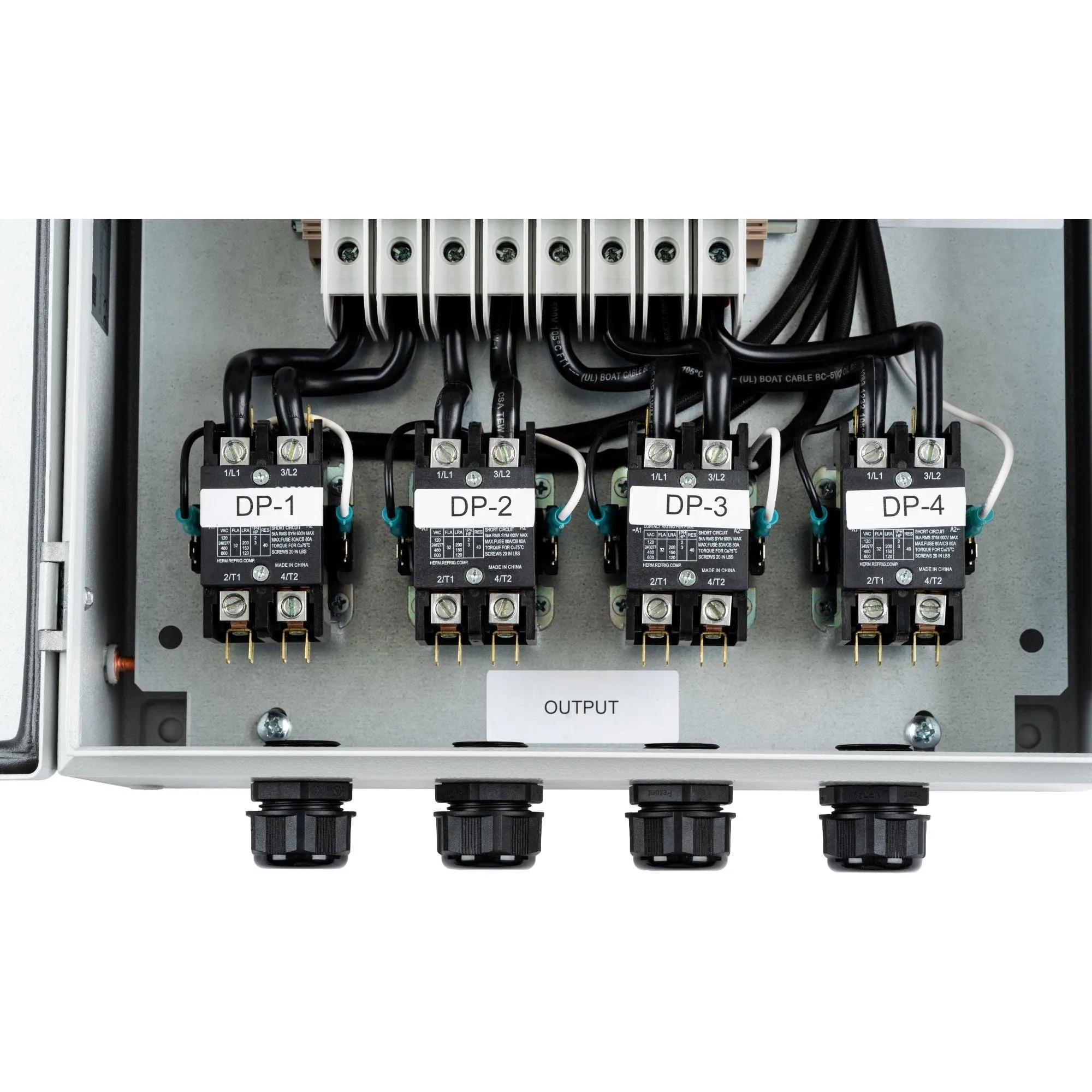 2 Zone 120V to 240V Contactor Box
