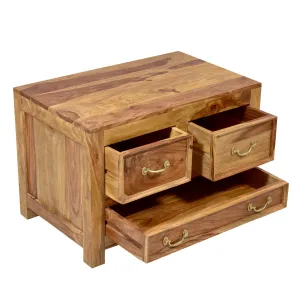 3-Drawer Solid Sheesham wood Chest