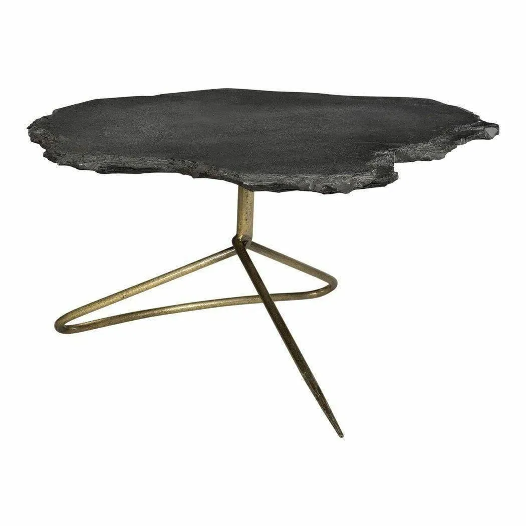 37 Inch Coffee Table Black Industrial