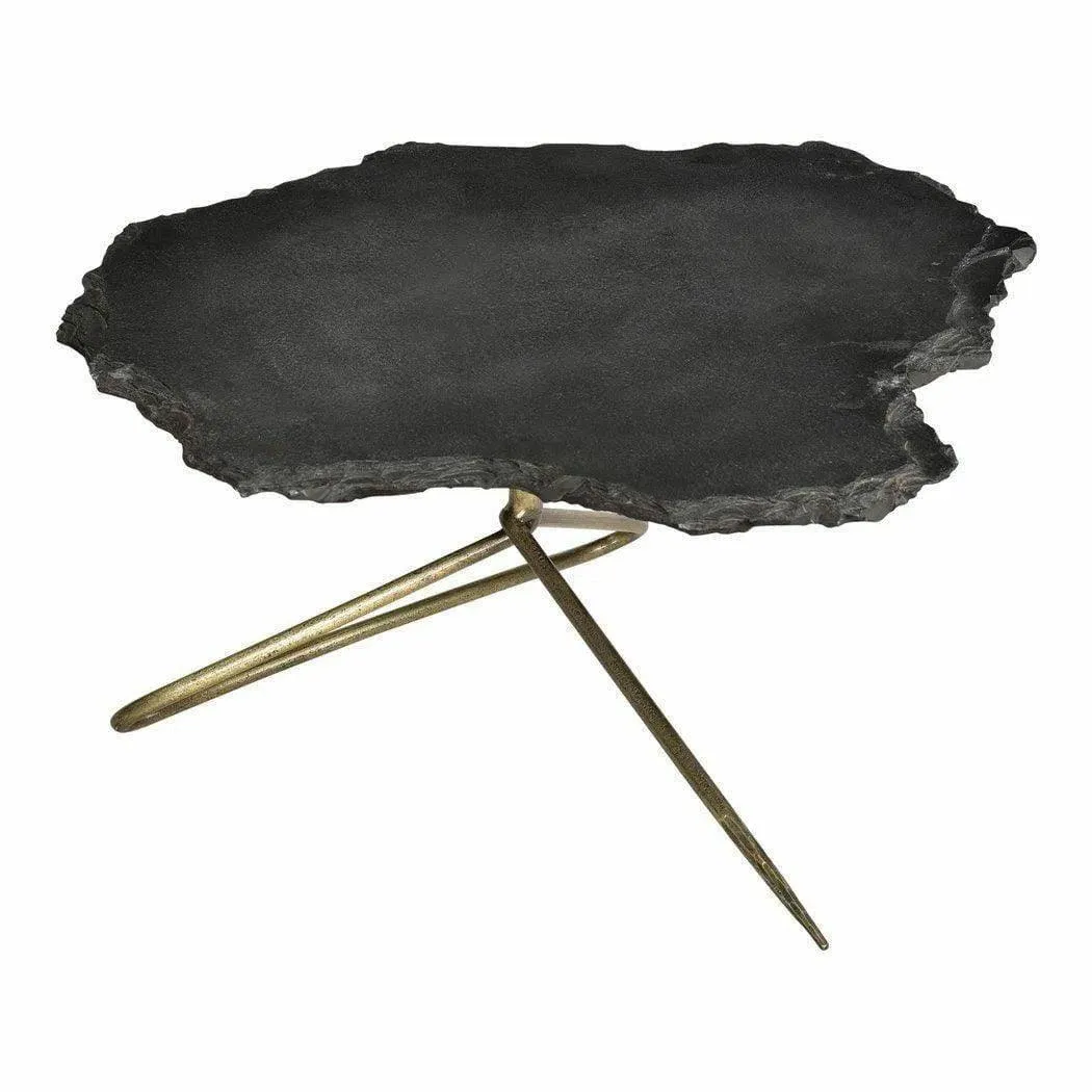 37 Inch Coffee Table Black Industrial