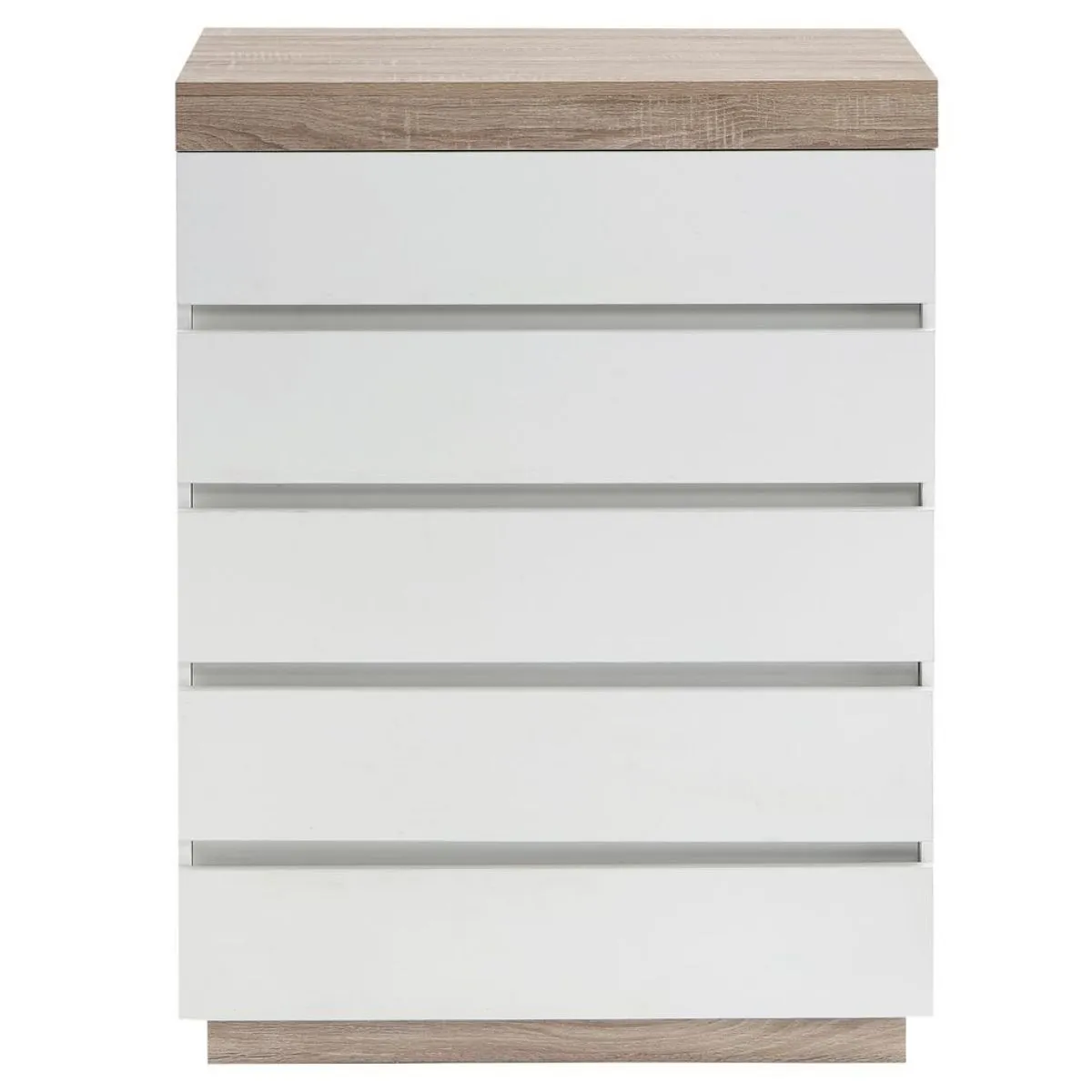 5 Drawer Ashley Coastal Tallboy White