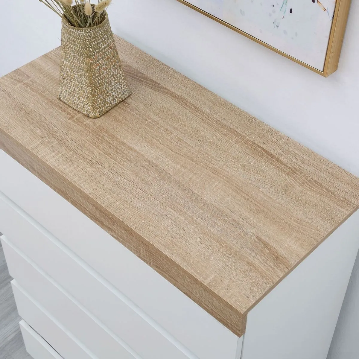 5 Drawer Ashley Coastal Tallboy White