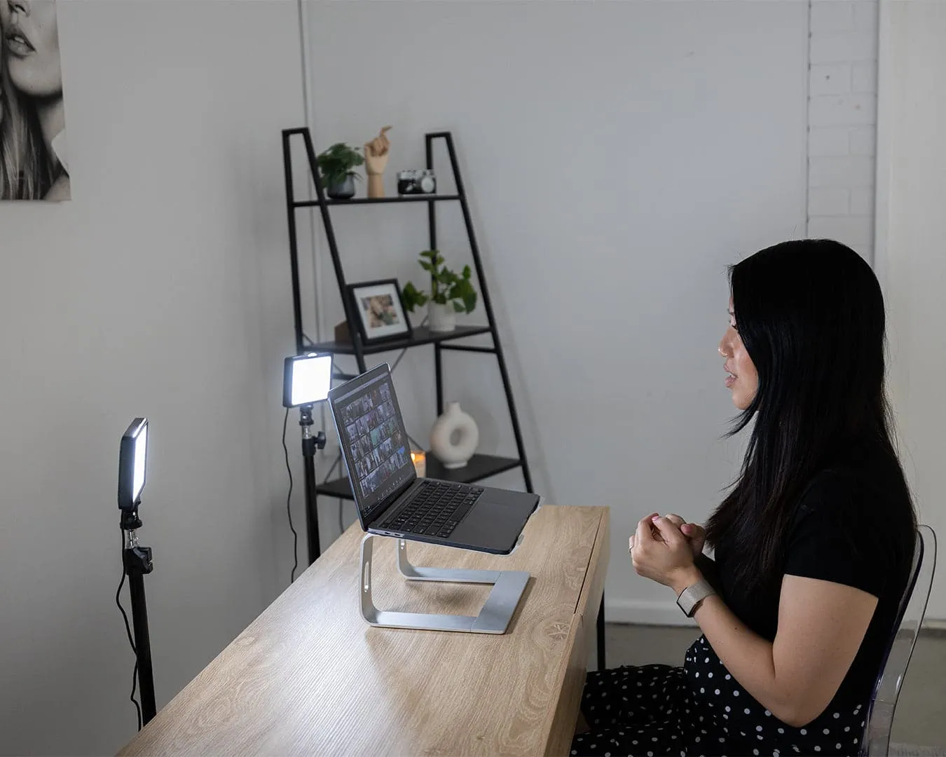 5.5" LED Photography Video Youtube Zoom Lighting Kit with Floor Stands - Crystal Air