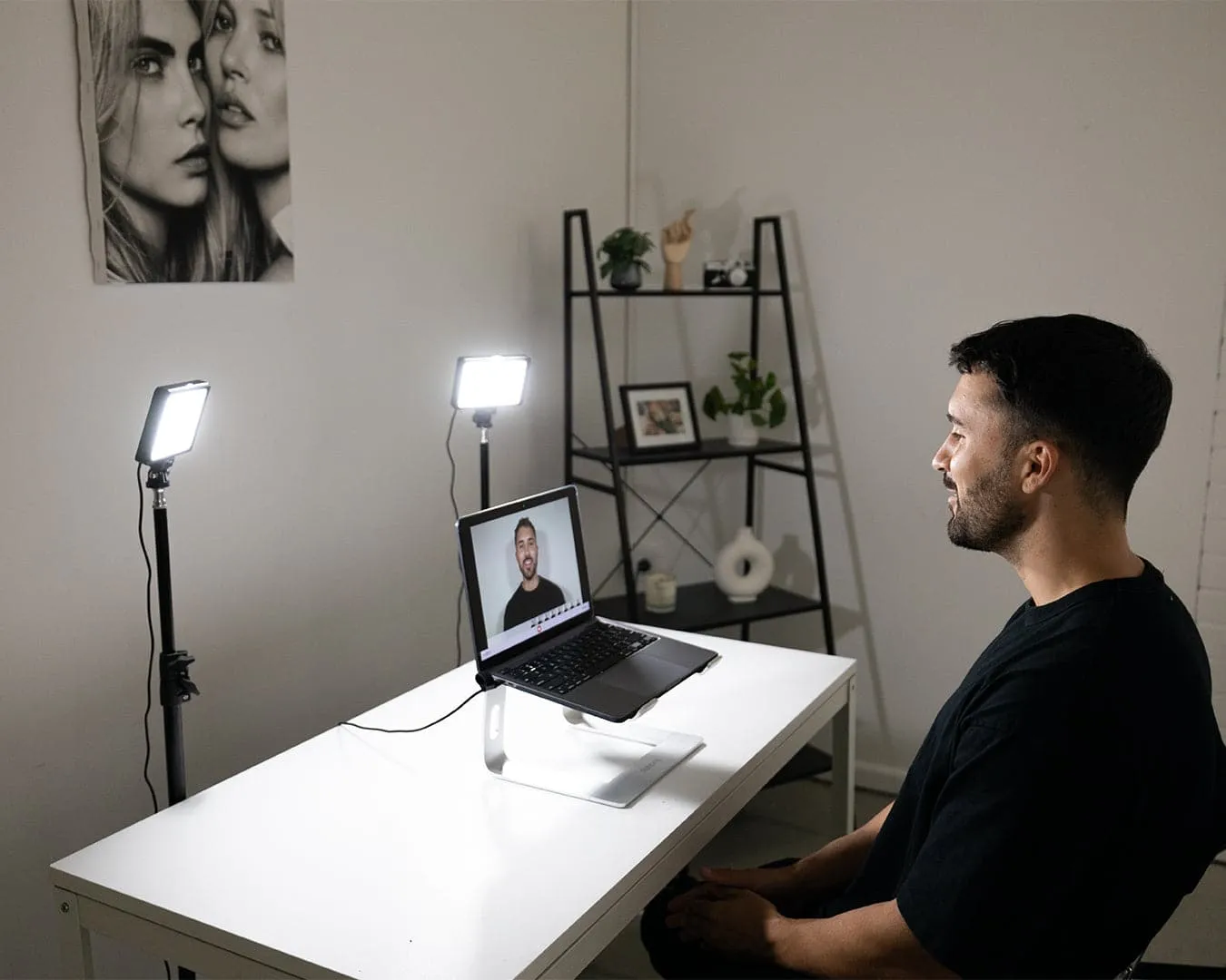 5.5" LED Photography Video Youtube Zoom Lighting Kit with Floor Stands - Crystal Air