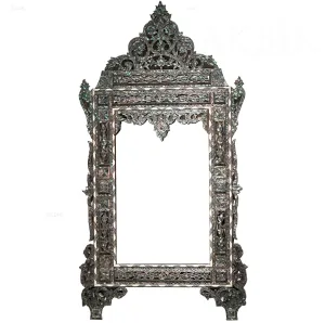 Abalone Inlaid Mirror - Aura of The Sea Design