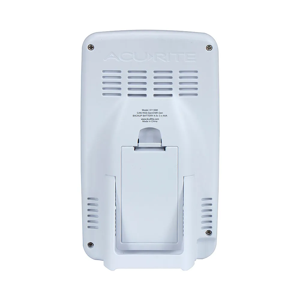 AcuRite Wireless Thermometer with Digital Display for Indoor/Outdoor Temperature and Humidity Measurements - White