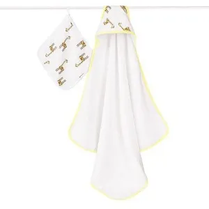 Aden and Anais - Towel and Wash Cloth Set - Jungle Jam