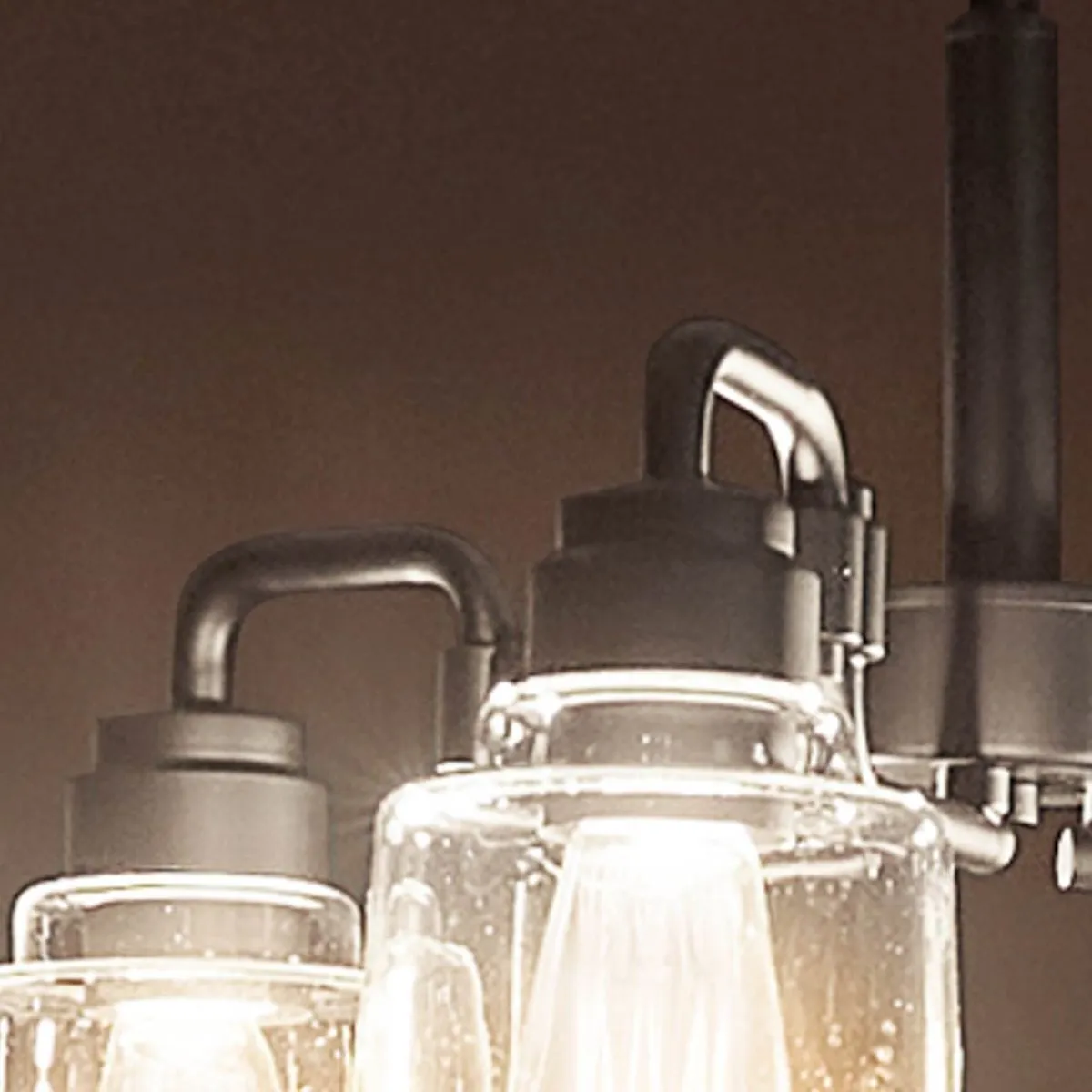 Aivian 23 in. 3 Lights Chandelier Black finish