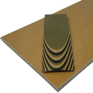AmeraGrip G10 with Nitrile Rubber- OD Green   Coyote Brown G10 w/ Black Nitrile- 1/4" Sheets