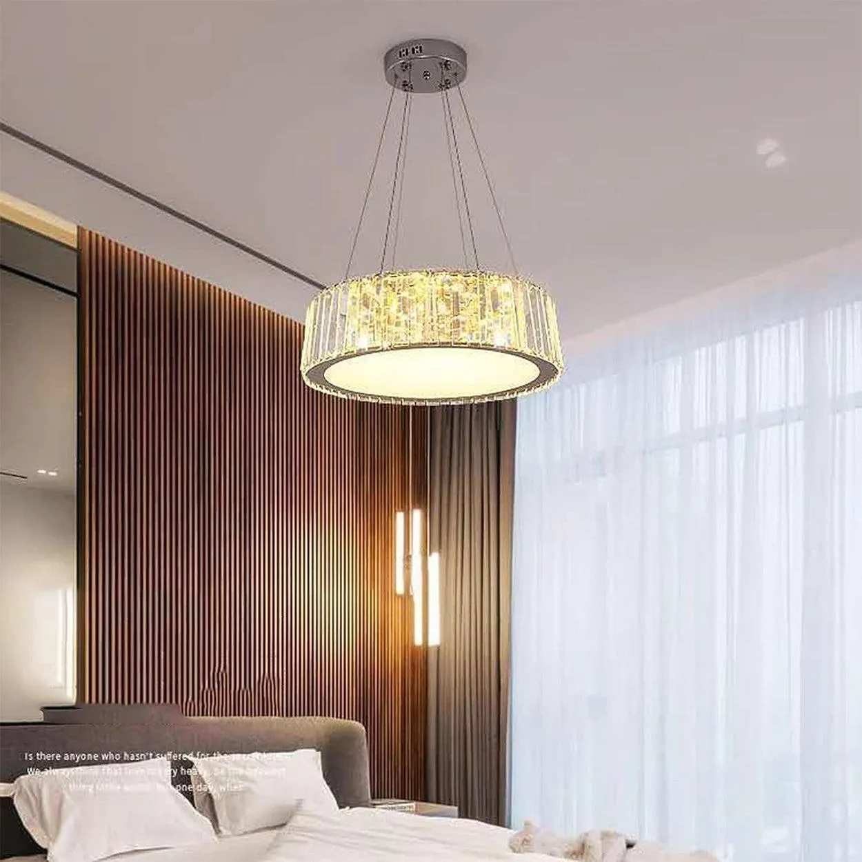 ANKUR IVY CRYSTAL LED CHANDELIER ROUND
