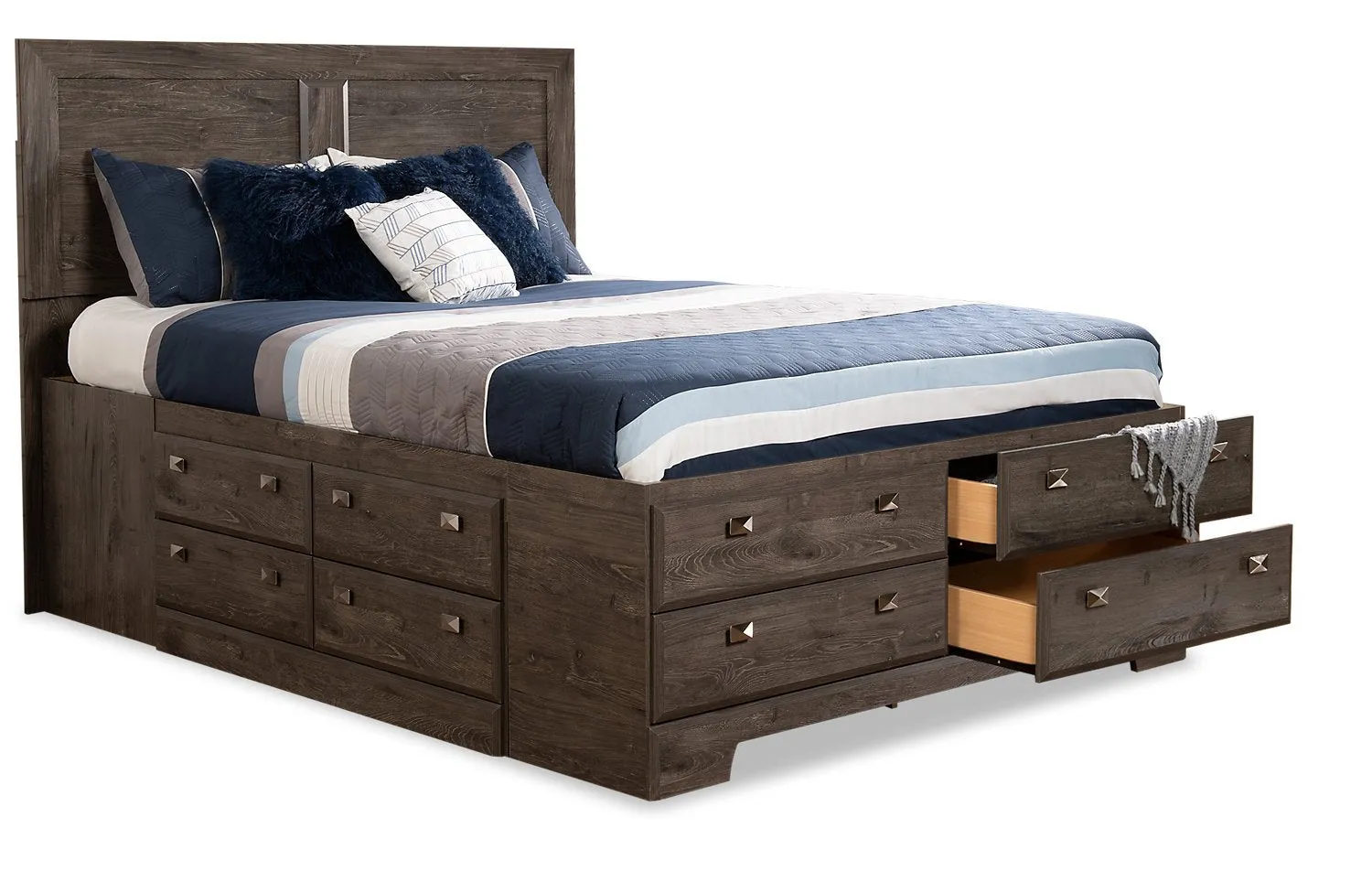 Appleton Full Storage Bed - Grey