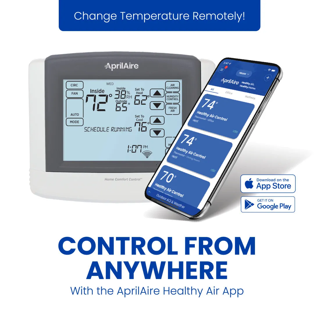 AprilAire 8910W Wifi Programmable Touch Screen, Indoor Air Quality Thermostat, Works with Amazon Alexa and Google Assistant