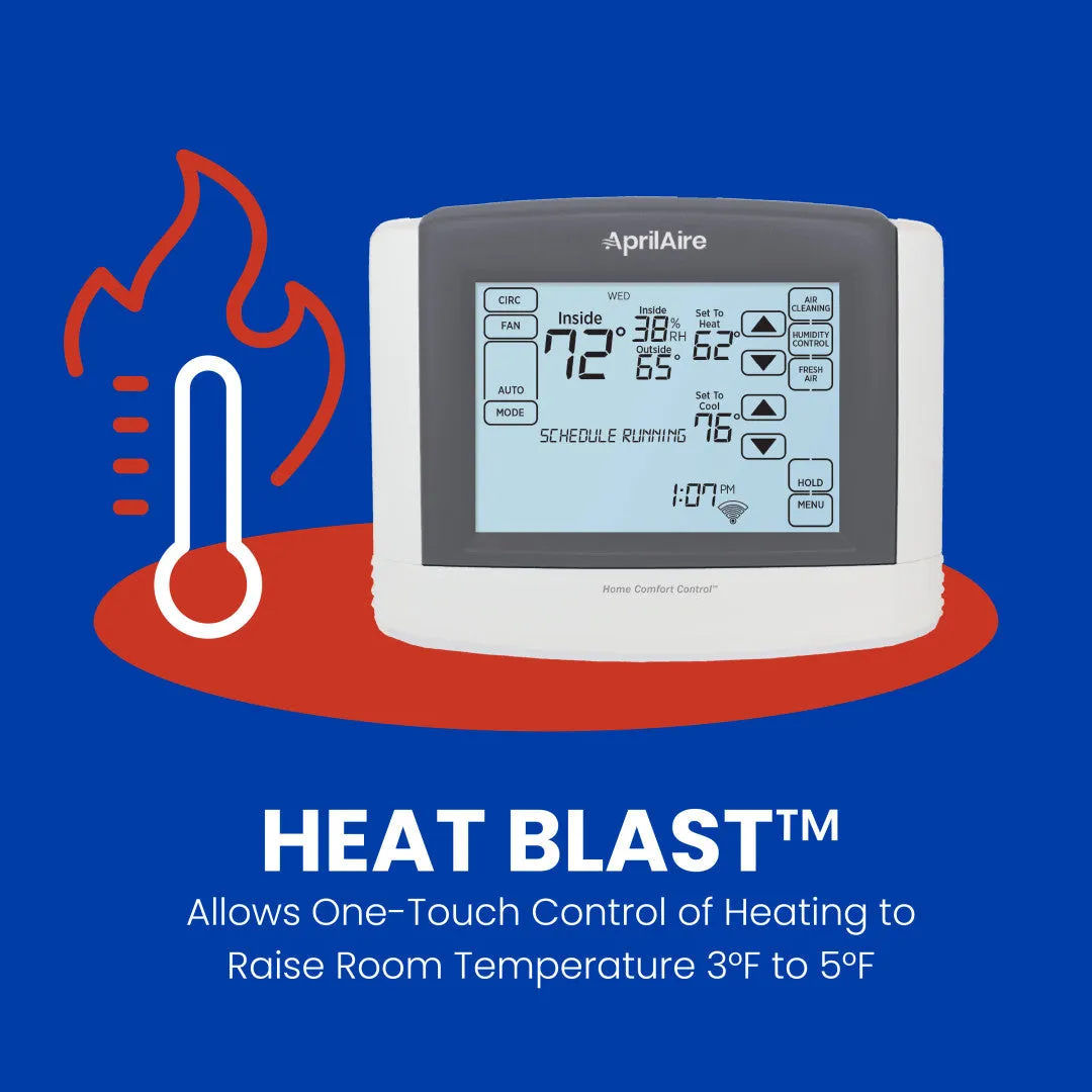 AprilAire 8910W Wifi Programmable Touch Screen, Indoor Air Quality Thermostat, Works with Amazon Alexa and Google Assistant