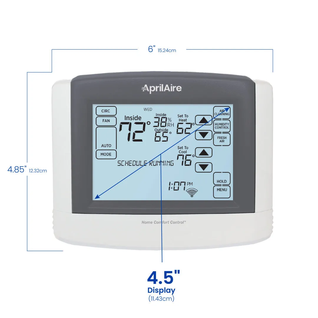 AprilAire 8910W Wifi Programmable Touch Screen, Indoor Air Quality Thermostat, Works with Amazon Alexa and Google Assistant