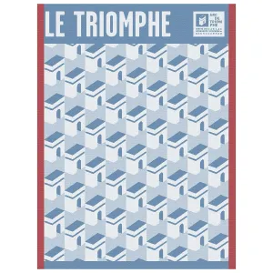 Arc Triomphe Blue Tea Towels by Le Jacquard Français