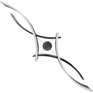 Arcs 58 in. LED Pendant Light Black Finish