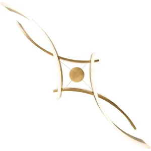 Arcs 58 in. LED Pendant Light Brass Finish