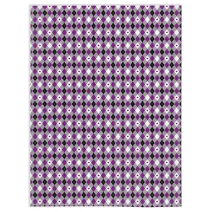 Asexual Biromantic Argyle Pride Minky Blankets
