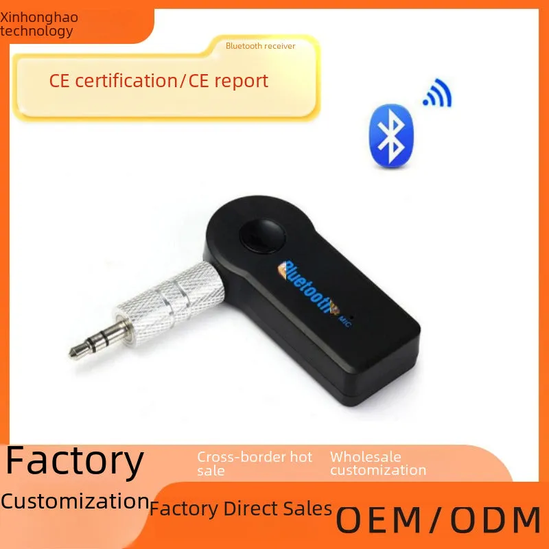 AUX 3.5mm Car Bluetooth Receiver - Plug & Play Audio Adapter with Bluetooth 5.0