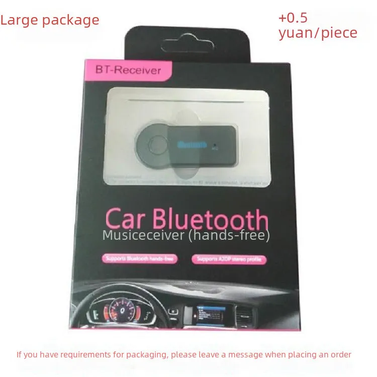 AUX 3.5mm Car Bluetooth Receiver - Plug & Play Audio Adapter with Bluetooth 5.0