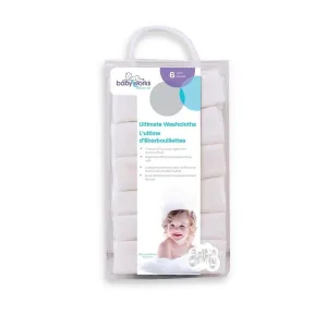 Baby Works Bamboo Ultimate Washcloths - 6 pack
