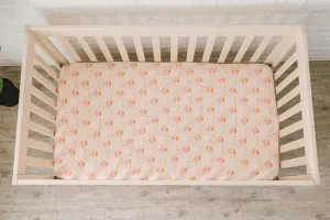 Bamboo Fitted Crib Sheet - Vintage Sunshine