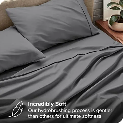 Bare Home Full Sheet Set - 1800 Ultra-Soft Microfiber Full Bed Sheets -