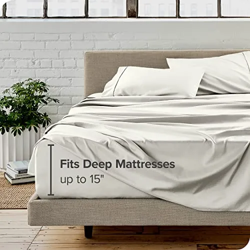 Bare Home Full Sheet Set - 1800 Ultra-Soft Microfiber Full Bed Sheets -
