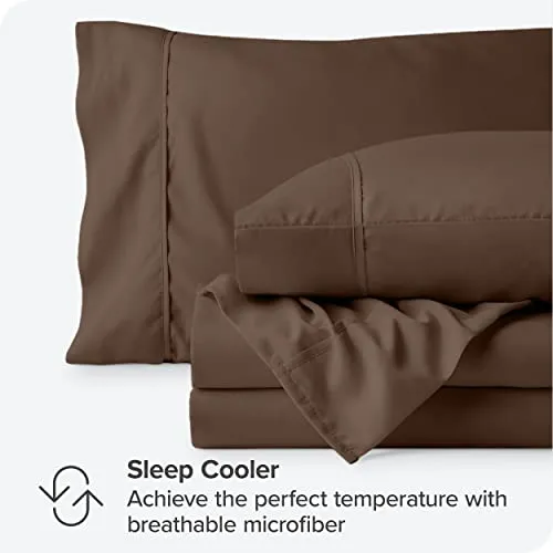 Bare Home Full Sheet Set - 1800 Ultra-Soft Microfiber Full Bed Sheets -