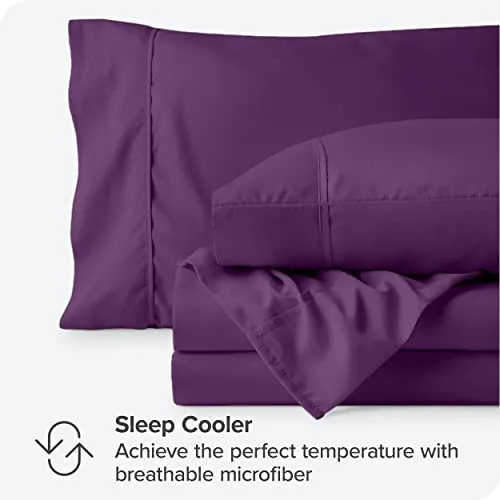 Bare Home Full Sheet Set - 1800 Ultra-Soft Microfiber Full Bed Sheets -