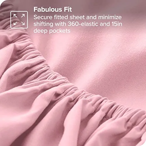 Bare Home Full Sheet Set - 1800 Ultra-Soft Microfiber Full Bed Sheets -