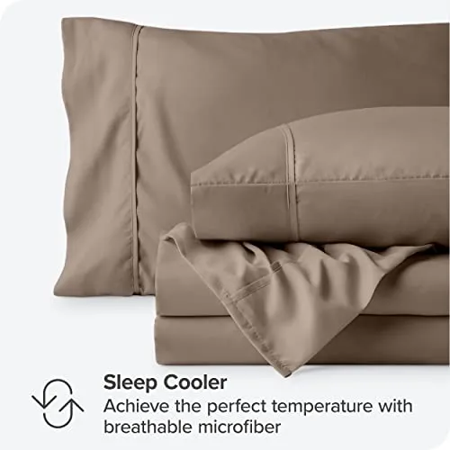 Bare Home Full Sheet Set - 1800 Ultra-Soft Microfiber Full Bed Sheets -