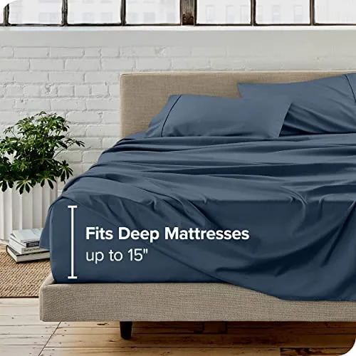 Bare Home Full Sheet Set - 1800 Ultra-Soft Microfiber Full Bed Sheets -