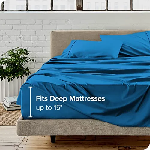Bare Home Full Sheet Set - 1800 Ultra-Soft Microfiber Full Bed Sheets -