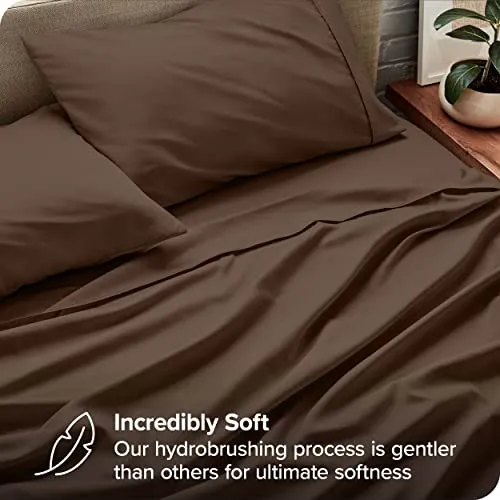 Bare Home Full Sheet Set - 1800 Ultra-Soft Microfiber Full Bed Sheets -