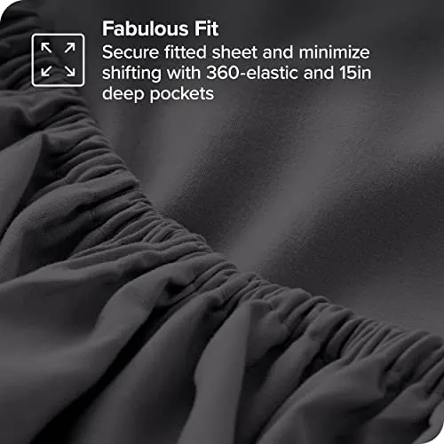 Bare Home Full Sheet Set - 1800 Ultra-Soft Microfiber Full Bed Sheets -