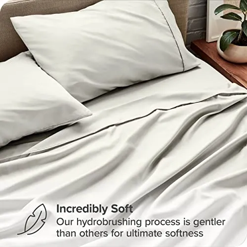 Bare Home Full Sheet Set - 1800 Ultra-Soft Microfiber Full Bed Sheets -