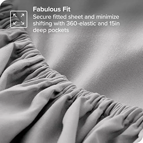 Bare Home Full Sheet Set - 1800 Ultra-Soft Microfiber Full Bed Sheets -