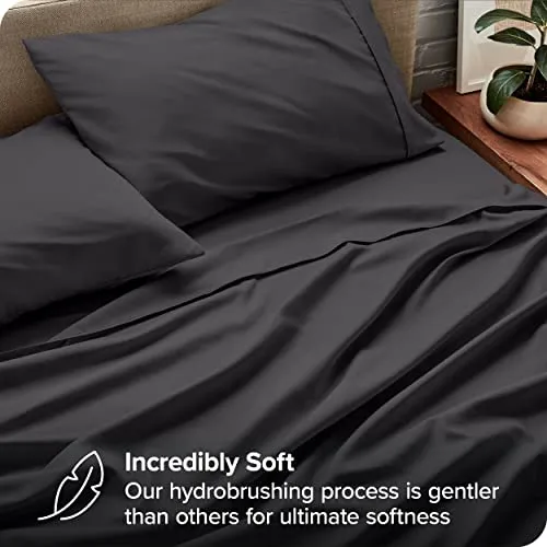 Bare Home Full Sheet Set - 1800 Ultra-Soft Microfiber Full Bed Sheets -