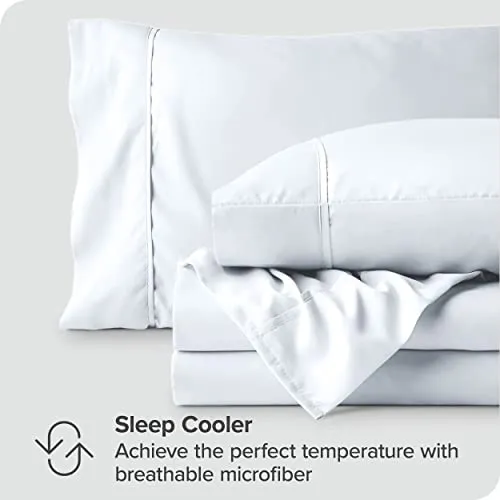 Bare Home Full Sheet Set - 1800 Ultra-Soft Microfiber Full Bed Sheets -